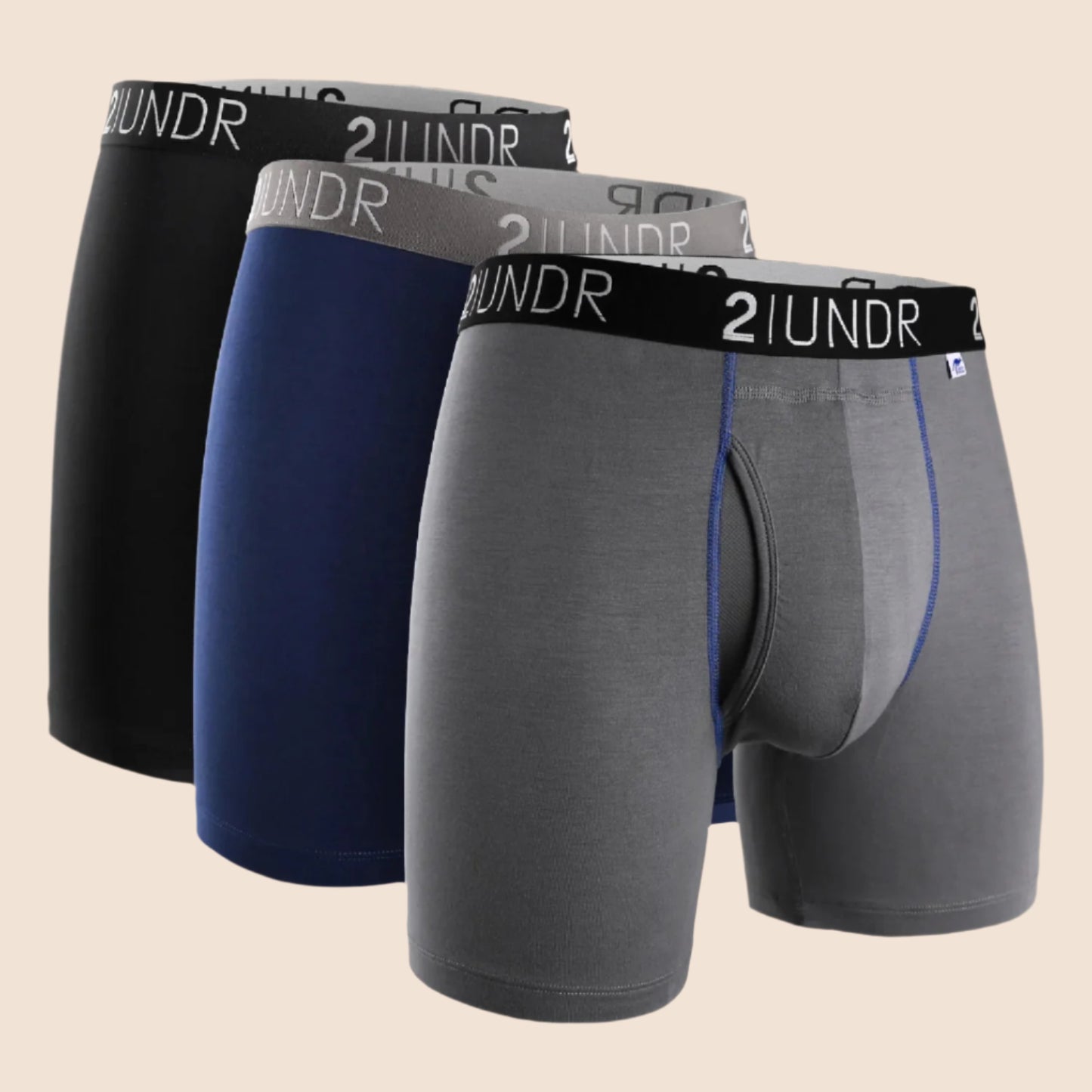 2UNDR - Swing Shift 6" Boxer Brief 3 Pack Boxset