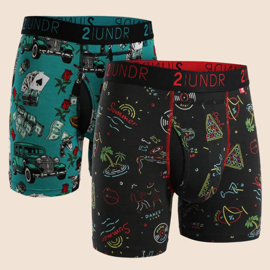 2UNDR - Swing Shift 6" Boxer Brief 2 Pack