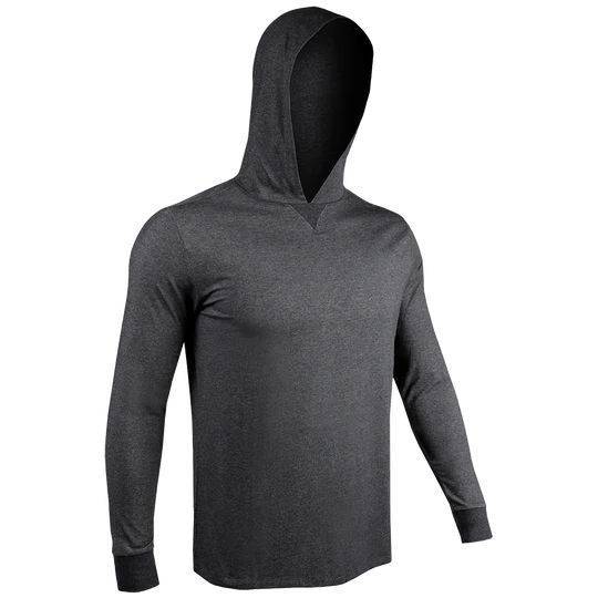 2UNDR - HOODED LONG SLEEVE LUXURY CREW TEE