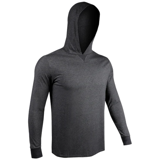 2UNDR - HOODED LONG SLEEVE LUXURY CREW TEE