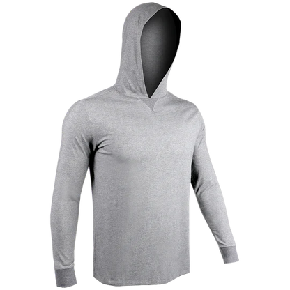 2UNDR - HOODED LONG SLEEVE LUXURY CREW TEE