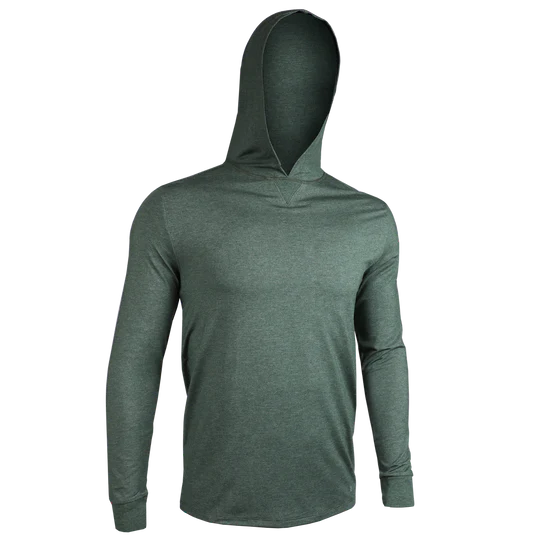2UNDR - HOODED LONG SLEEVE LUXURY CREW TEE