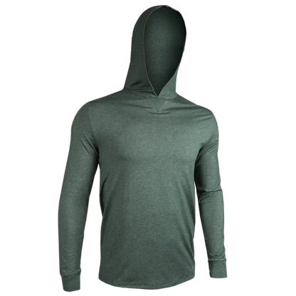 2UNDR - HOODED LONG SLEEVE LUXURY CREW TEE