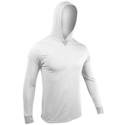 2UNDR - HOODED LONG SLEEVE LUXURY CREW TEE